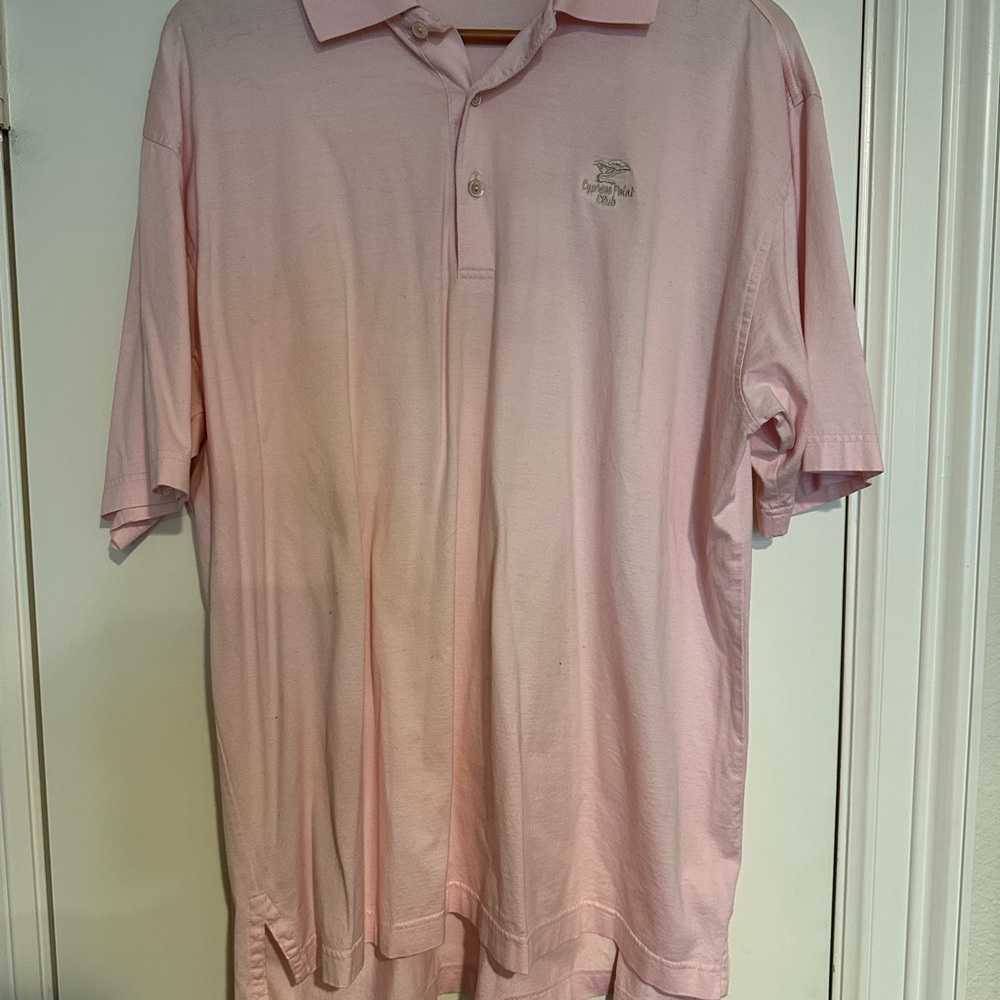 Peter Millar Cypress Point Club Men's Pink golf Polo Shirt